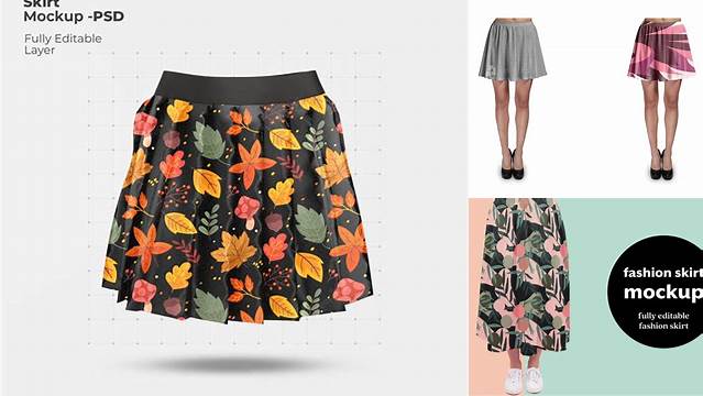 9371+ Skirt Mockup Free Free PSD