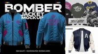 9374+ Bomber Jacket Mockup Include TIFF