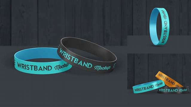 9387+ Wristband Mockup Free High-Quality Editable PSD