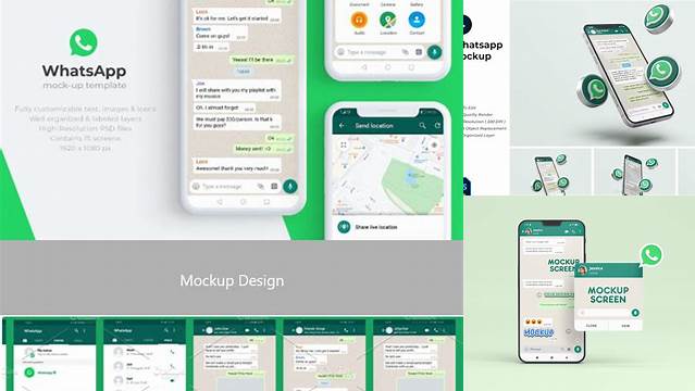 940+ Mockup Whatsapp Business Include TIFF