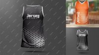 9406+ Sleeveless Jersey Mockup Creative Design Mockup