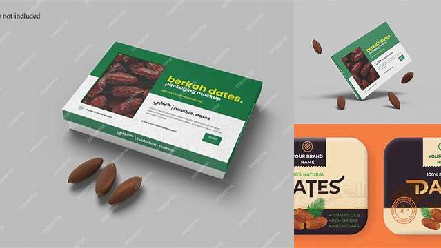 9412+ Dates Packaging Mockup Smart PNG Image