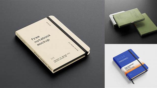 9418+ Diary Mockup Free Download Free PSD