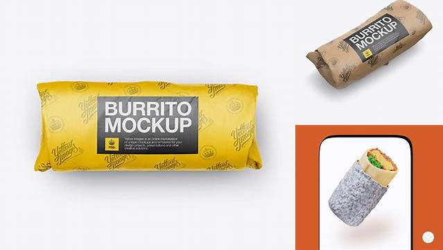 9421+ Burrito Mockup Free PSD