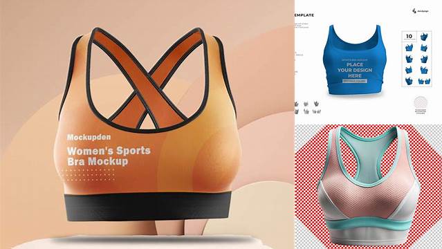 9430+ Sports Bra Mockup Free Customizable PSD Templates