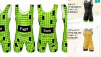 9433+ Wrestling Singlet Mockup Creative Design Resource