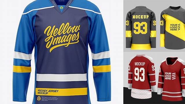 9435+ Ice Hockey Jersey Mockup Free Best Free Mockup PSD