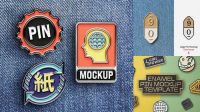 9436+ Enamel Pin Mockup PSD Free Download