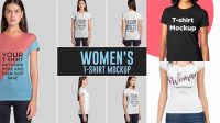 9436+ Ladies T Shirt Mockup Easy Editable