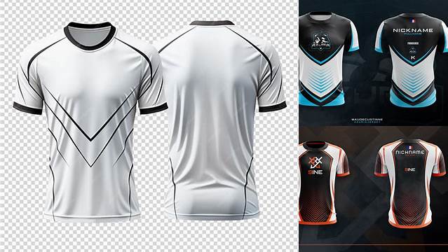 9445+ Esport Jersey Template Psd Free PSD for Designers