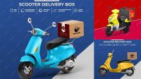 9446+ Delivery Bike Mockup Free PSD Download