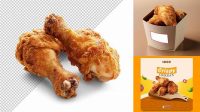 9446+ Fried Chicken Mockup Include TIFF