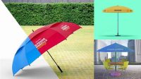 9450+ Outdoor Umbrella Mockup Free Include TIFF