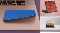 9453+ Laptop Skin Mockup PSD Download