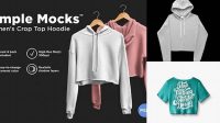 9455+ Crop Top Hoodie Mockup Free Download Free