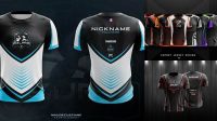 9457+ Jersey Esport Team Mockup Premium PSD Freebie