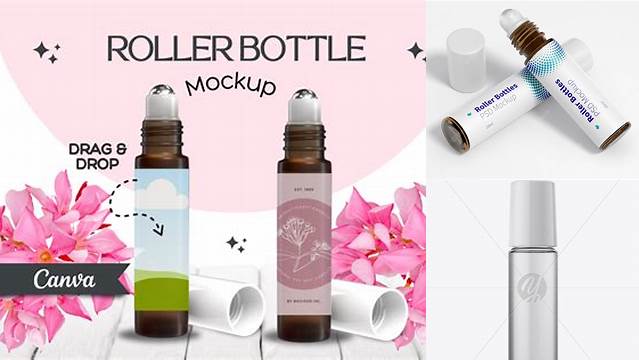 9468+ 10ml Roller Bottle Mockup Include TIFF