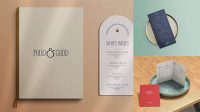 9474+ A5 Menu Mockup Include TIFF