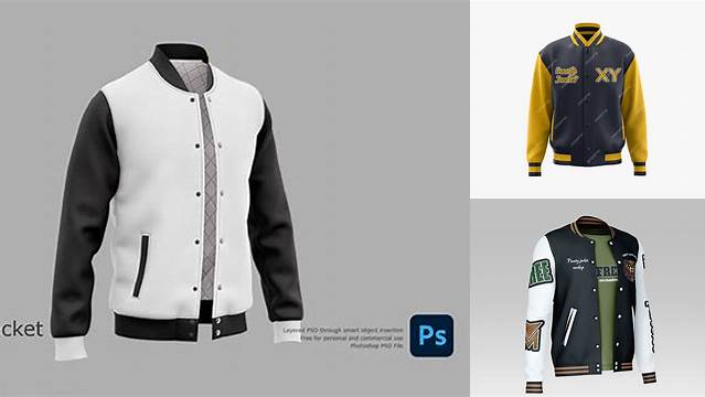 948+ Varsity Jacket Mockup Free Download Easy-to-Edit PSD