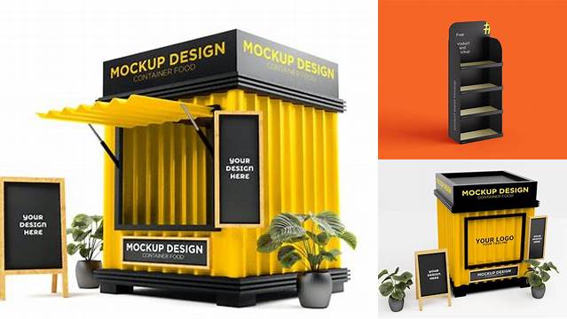 9487+ Food Stand Mockup Free Best for Showcase