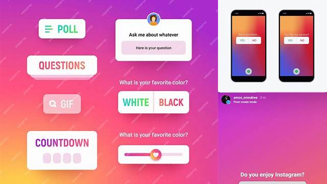 9488+ Instagram Poll Mock Up Hight Resolution