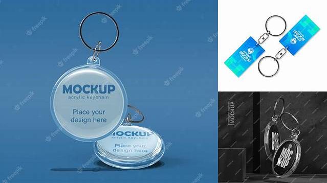 9493+ Mockup Keychain Acrylic Free PSD