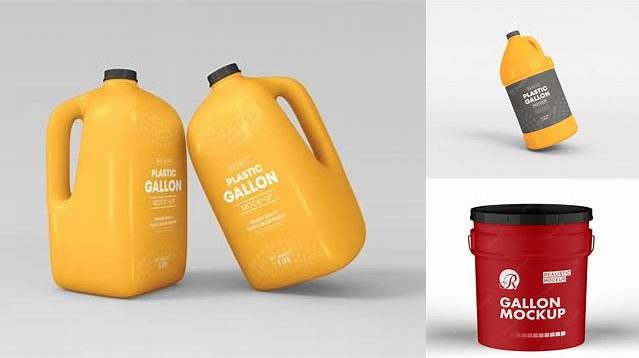 9497+ Gallon Mockup Editable and Customizable PSD