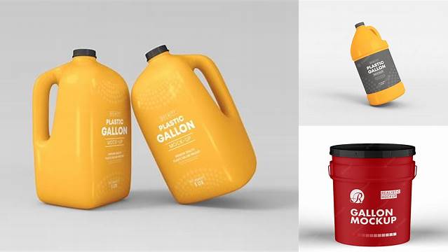 9497+ Gallon Mockup Editable and Customizable PSD