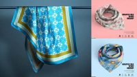 9500+ Silk Scarf Mockup Free Smart Object PSD