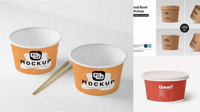 9516+ Paper Bowl Mockup Best Free Resource