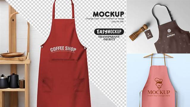 9518+ Coffee Apron Mockup For Free Download