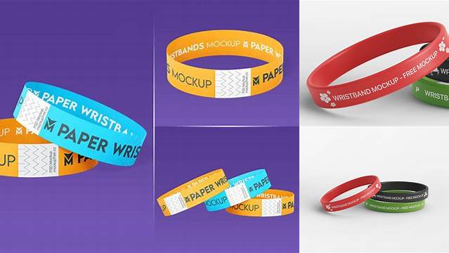 9518+ Free Wristband Mockup Free PSD Mockup Resource