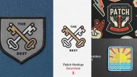 9528+ Embroidered Patch Mockup Psd Free Easy Editable