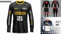 9528+ Motocross Jersey Mockup Free Download Free