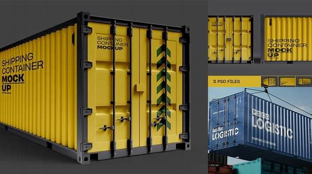 953+ Shipping Container Mockup Free Include TIFF