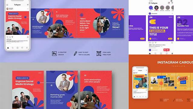 9532+ Instagram Carousel Template Psd Include TIFF