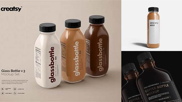 9535+ Coffee Bottle Mockup Free PSD Free Download