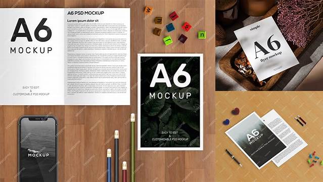 9540+ A6 Brochure Mockup Free Digital Download