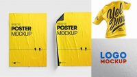 9543+ Yellow Images Mockups Free PSD Free Download