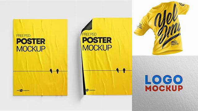 9543+ Yellow Images Mockups Free PSD Free Download