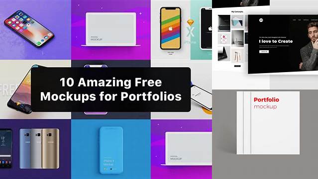 9547+ Free Portfolio Mockups Customizable PSD