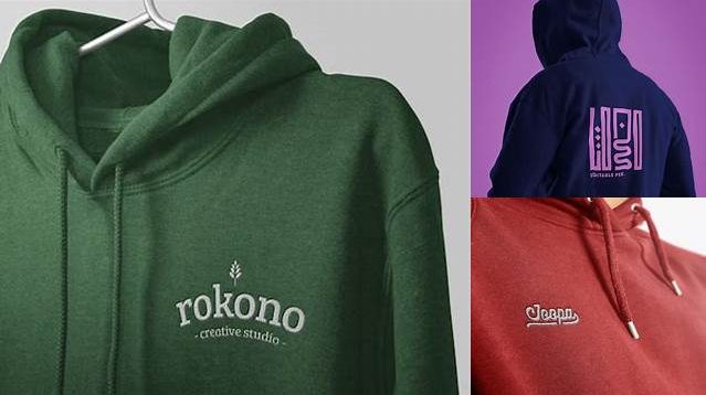 9549+ Embroidered Hoodie Mockup Mockup PSD