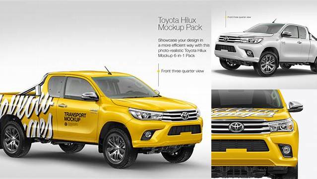 955+ Hilux Mockup Hight Resolution