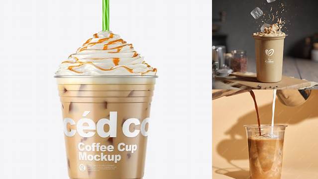 955+ Iced Coffee Mockup Premium Quality Freebie