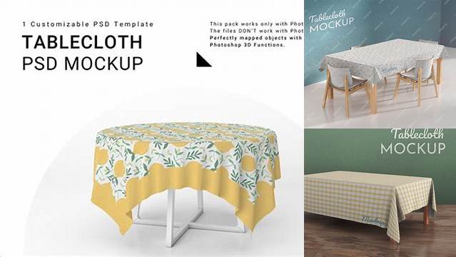 9551+ Tablecloth Mockup Free Hight Resolution