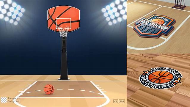 9553+ Basketball Court Mockup Free High-Quality Editable PSD