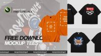 9554+ Mockup Kaos Oversize Digital Download