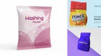 9558+ Washing Powder Mockup Exclusive Free PSD Mockups