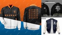 9562+ Bomber Jacket Mockup Free PSD