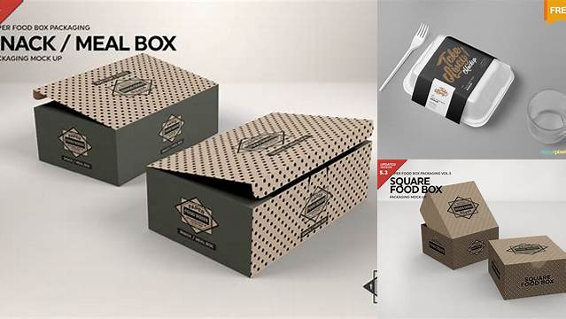 9563+ Food Box Mockup Psd Free Download Free PSD